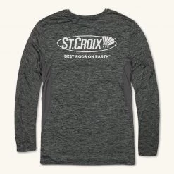 St. Croix Rods Charcoal Heather Performance Long Sleeve APPAREL