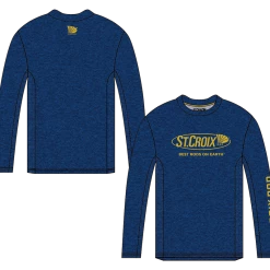 St. Croix Rods APPAREL Deep Blue Performance LS