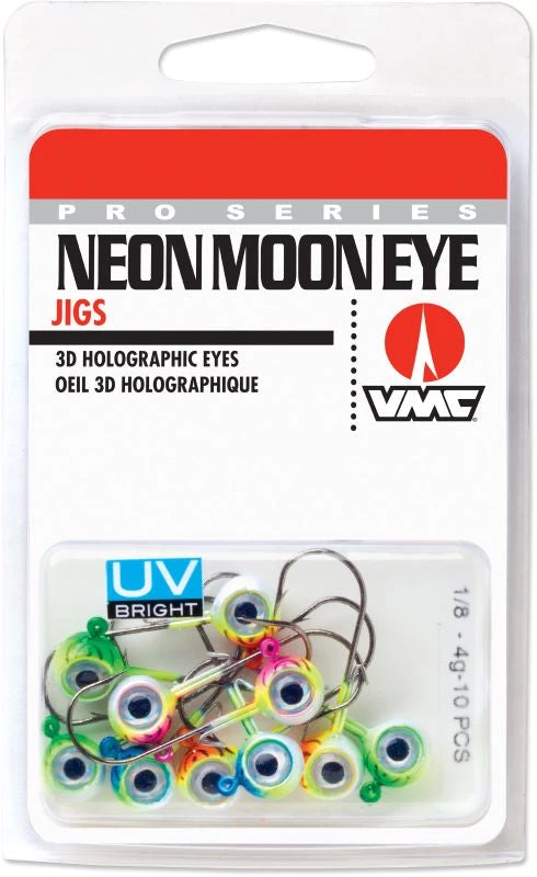 VMC Neon Moon Eye Jig UV Kit 1/8 Jigs 3 VMC Neon Moon Eye Jig UV Kit 1/8 Jigs