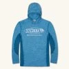 St. Croix Rod Light Blue Heather Perforance Hoodie